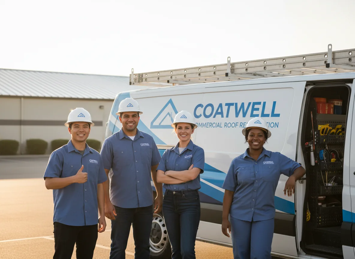 Commercial roof coating company in Munden, KS