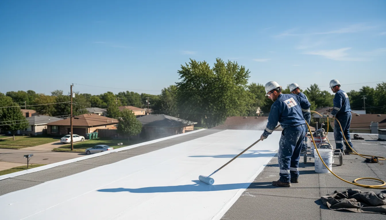 Commercial roof coating in Munden, KS near me